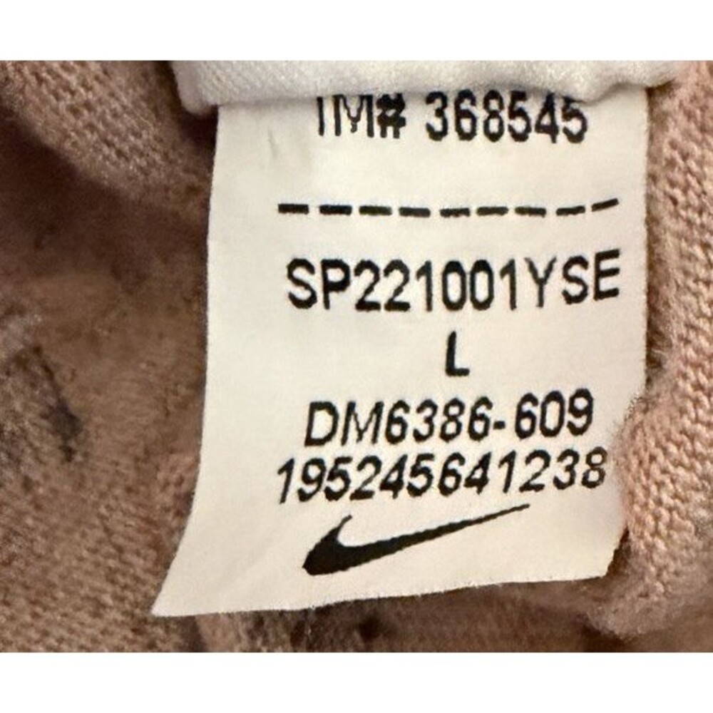 Nike Gym Vintage Full Zip Hoodie Women's Large Dusty Rose Pink DM6386-609 - Picture 4 of 7